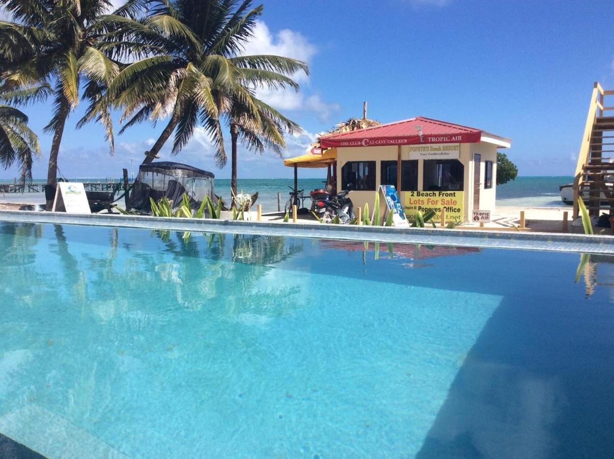 Beach Club Budget Rooms At Popeyes Caye Caulker Exterior photo